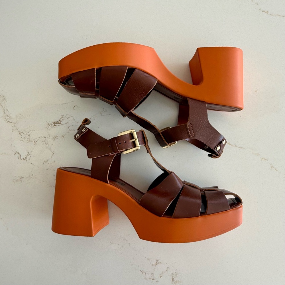 Free People Pacific Platform Fisherman Sandal Sz 39 - Picture 5 of 9